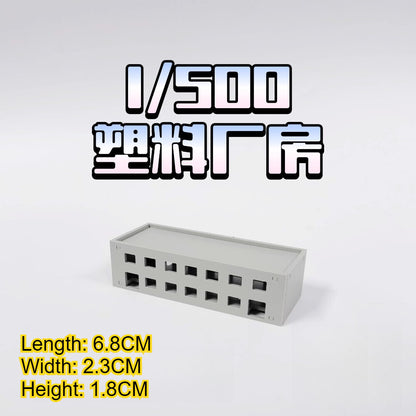 1:300/500 Mini Factory Building Model City Railway Scene Display Model