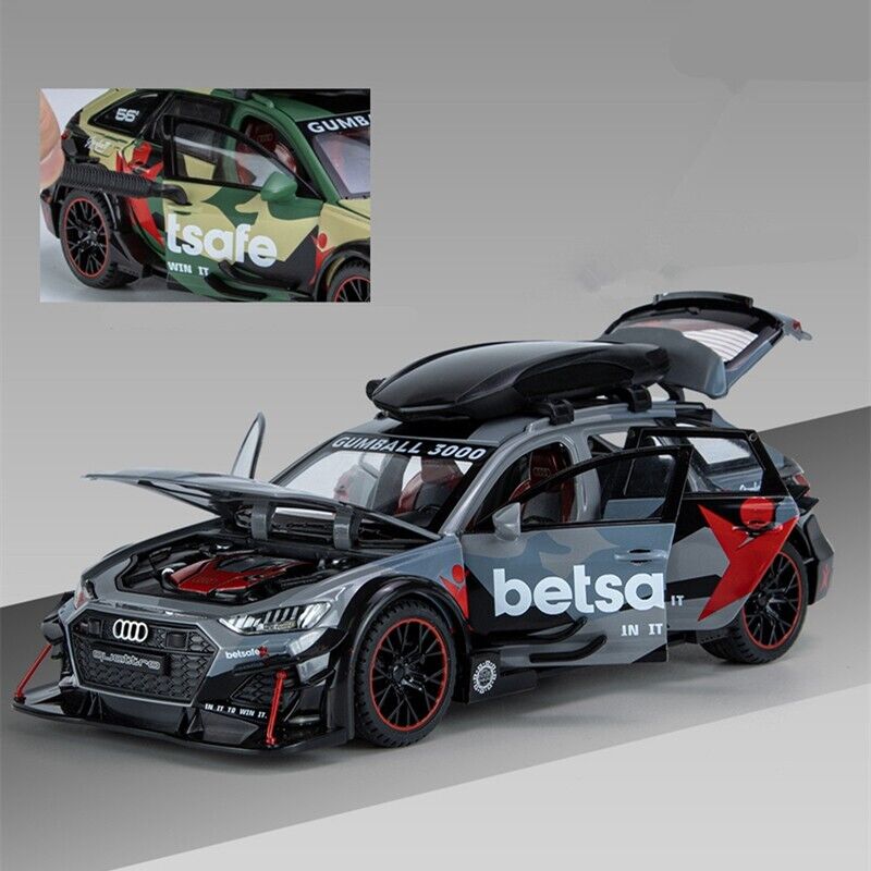 1:24 Audi RS6 Avant Station Wagon Diecast Model Car Toy Vehicle Collection Gift