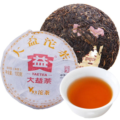 100g Yunnan Ripe Puer Tea Organic Premium Old Tree Pu-Erh Black Tea Health Drink