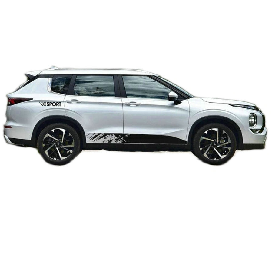 Car 2Sides Door Stripe Sticker For Mitsubishi Outlander Graphics Vinyl Decal