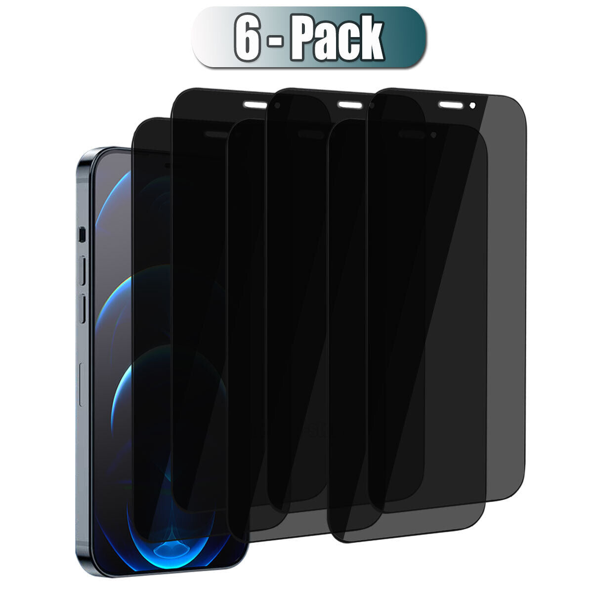 For iPhone 12/12 Pro Max/12 Pro Privacy Tempered Glass Anti-Spy Screen Protector