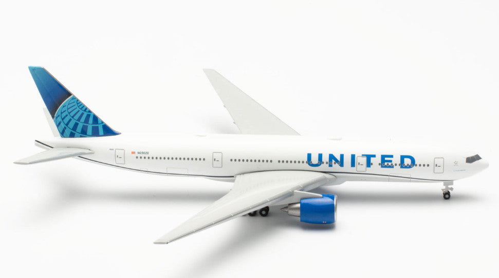 1:500 Herpa UNITED BOEING 777-200 Passenger Airplane Diecast Aircraft Model