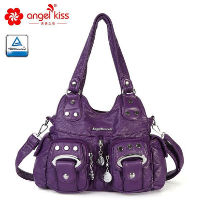 Handbag Small Synthetic Shoulder Bag Soft Hobos Messenger Satchel Pockets Purse
