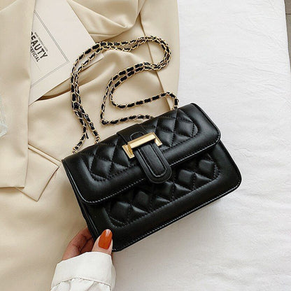 Fashion Leather Women Shoulder Bag Satchels Solid Color Crossbody Hasp Handbag