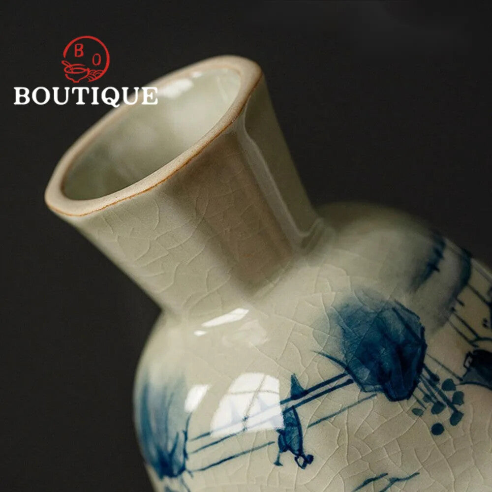 50ml Vintage Ceramic Tea Cup High Foot Cup Gift Home Use Collection Originality