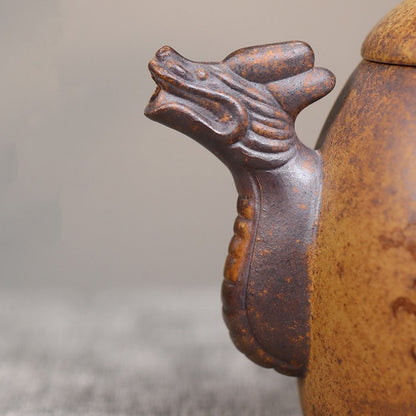 Yixing Zisha Teapot Original High-Fired Duan Clay Soaring Dragon Qinquan Tea Pot