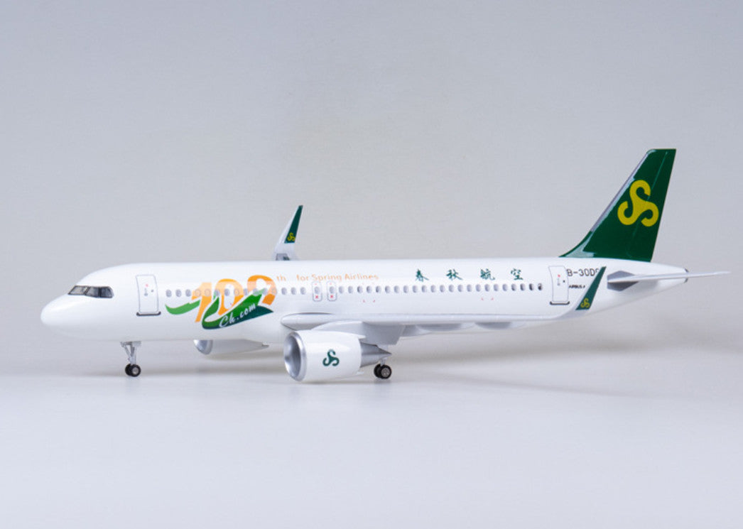 47CM 1:80 Spring Airlines AIRBUS A320neo Airplane Landing Gear Resin Model