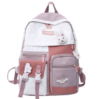Backpack Women School Bag College Student Nylon Backpack Female Bag