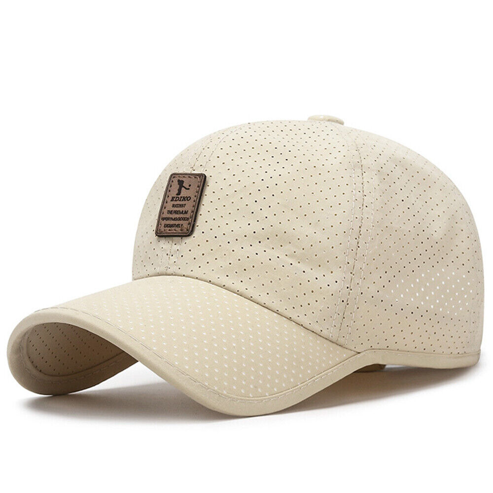 Summer Snapback Quick Dry Mesh Baseball Cap Outdoor Golf Breathable Hat Unisex
