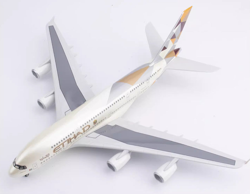46CM 1:160 ETIHAD AIRBUS A380 Passenger Plane Landing Gear Resin Aircraft Model