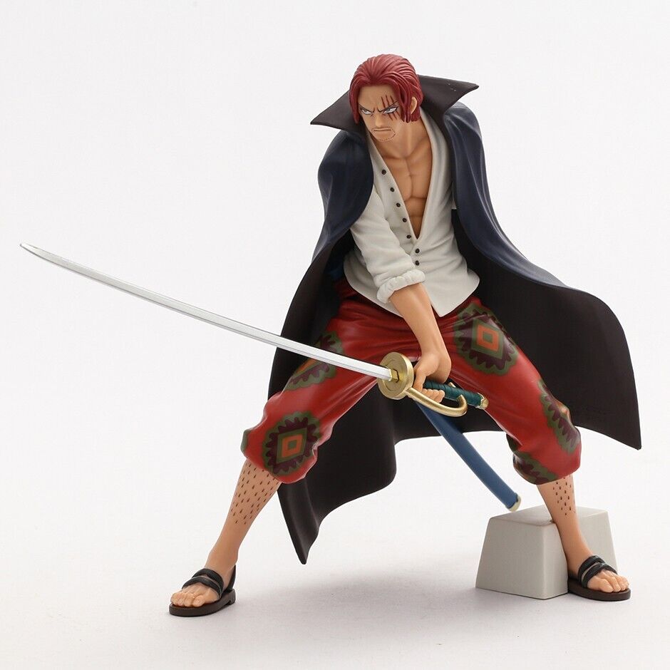 Anime One Piece rothaarige Schäfte PVC Actionfigur Statue Sammlerstück Modell Spielzeug-