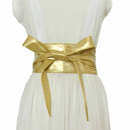 Women Corset Belt Ladies Wide Leather Waistbands Fashion Dress High Waist Wrap