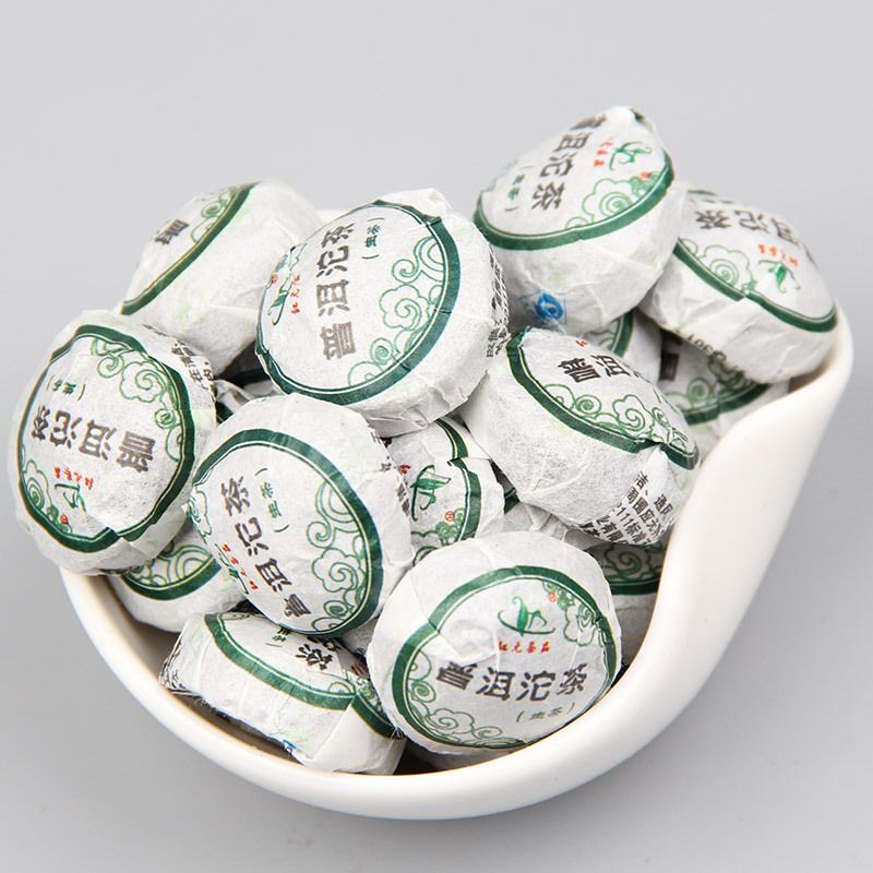 Yunnan Tea Hongyuan Mini Tuocha Original Pu'er Tu Tea Raw 200g Bamboo Plate -