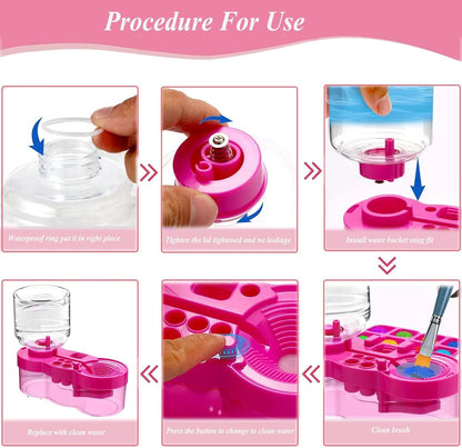 Paint Brush Cleaner Brush Rinser Water Circulation Brush Cleaner Painting Tool