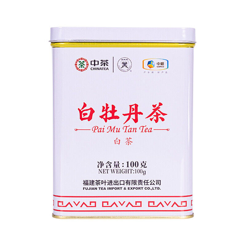 CHINATEA Fujian White Tea Bai Mu Dan Pai Mu Tan Tea White Peony Tea 100g Tin