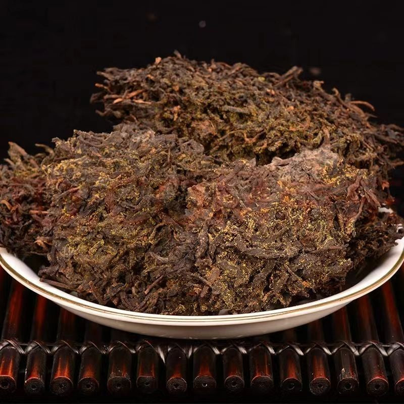 1000g Guangxi Wuzhou Liubao Tea Premium Golden Rice Fragrance Basket Dark Tea
