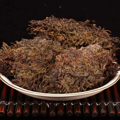 1000g Guangxi Wuzhou Liubao Tea Premium Golden Rice Fragrance Basket Dark Tea