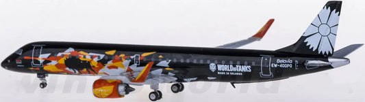 1:400 JC Wings Belavia Embraer ERJ-190-200LR Passenger Airplane Diecast Model