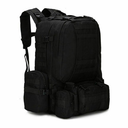 Tactical Backpack 50L Waterproof Bag Hiking Rucksack Outdoor Camping Equipment