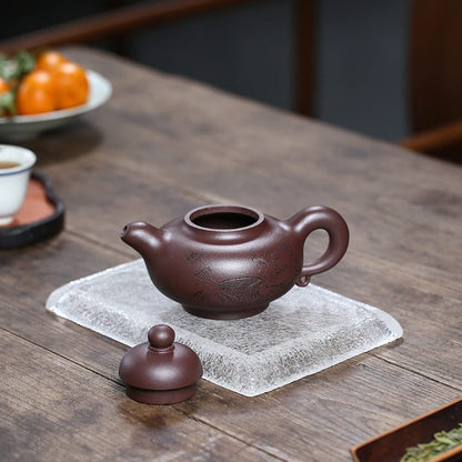 300ml Yixing Purple Clay Teapot Handmade Kung Fu Tea Set Tea Ceremony Kettle
