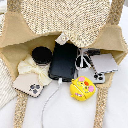 Women Handmade Straw Bag Rattan Woven Handbag Vacation Large Tote Bag 42*40*10CM