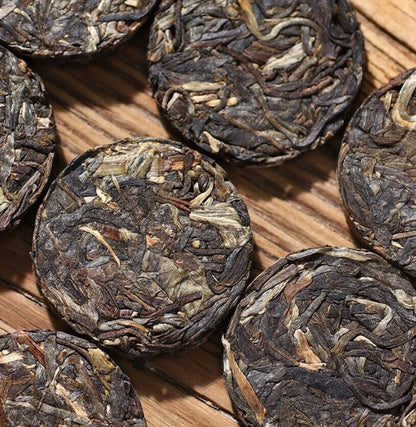 FengHuangWo MiNi puerh tea YunNan YiWu uncooked puerh raw mini Puri cake tea-
