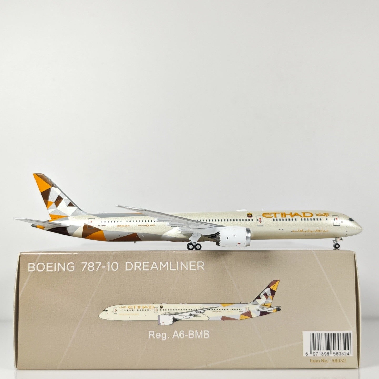 1:400 NGmodels Etihad Airways Boeing 787-10 A6-BMB Airplane Diecast Plane Model