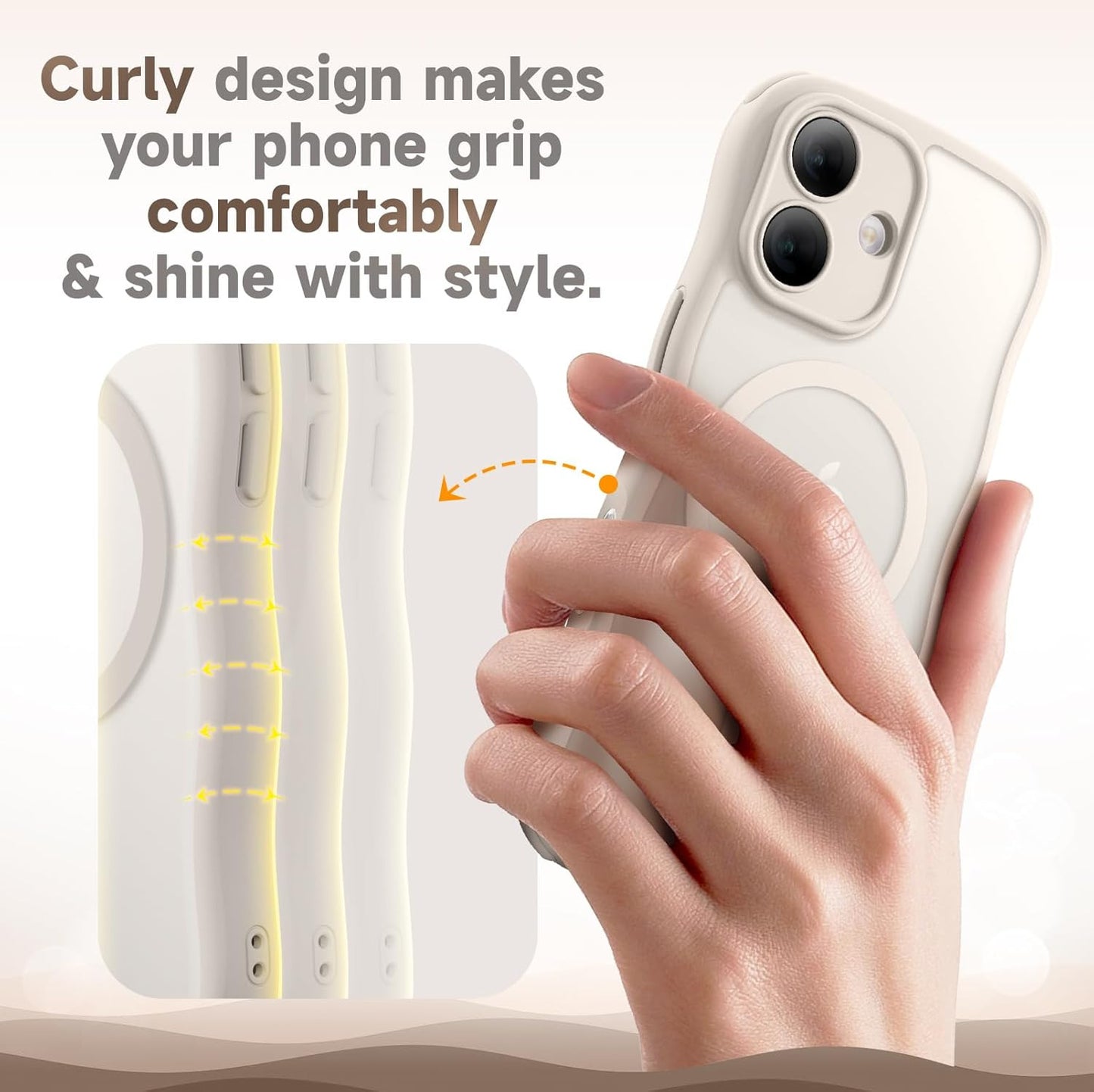 For Iphone 17 Case for Women Girls,【Compatible with Magsafe】,【Camera Control】,【F