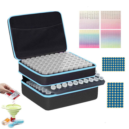120 Bottles Diamond Painting Box Tool Container Storage Box Holder Hand Bag