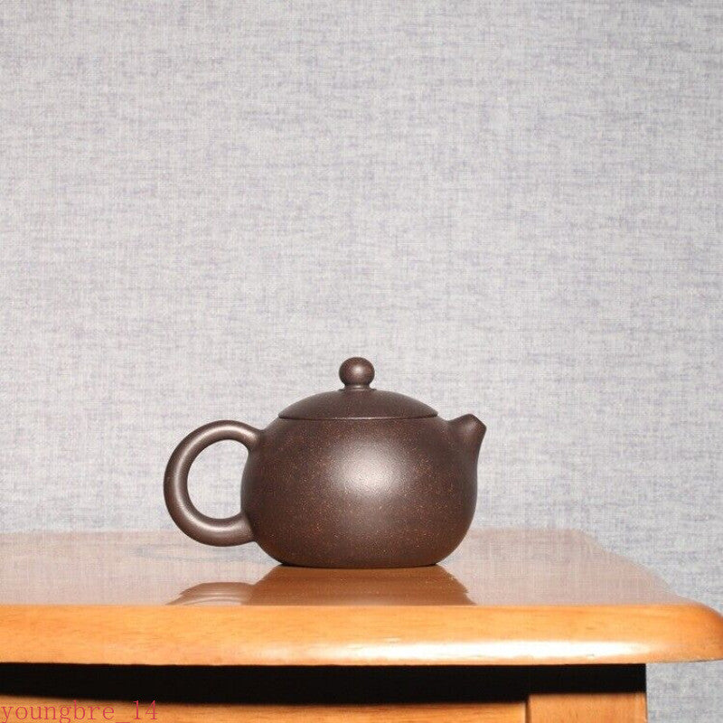 200ml Ball Shaped Infuser Holes Yixing Zisha Clay Tea Pot Household Xishi Pot