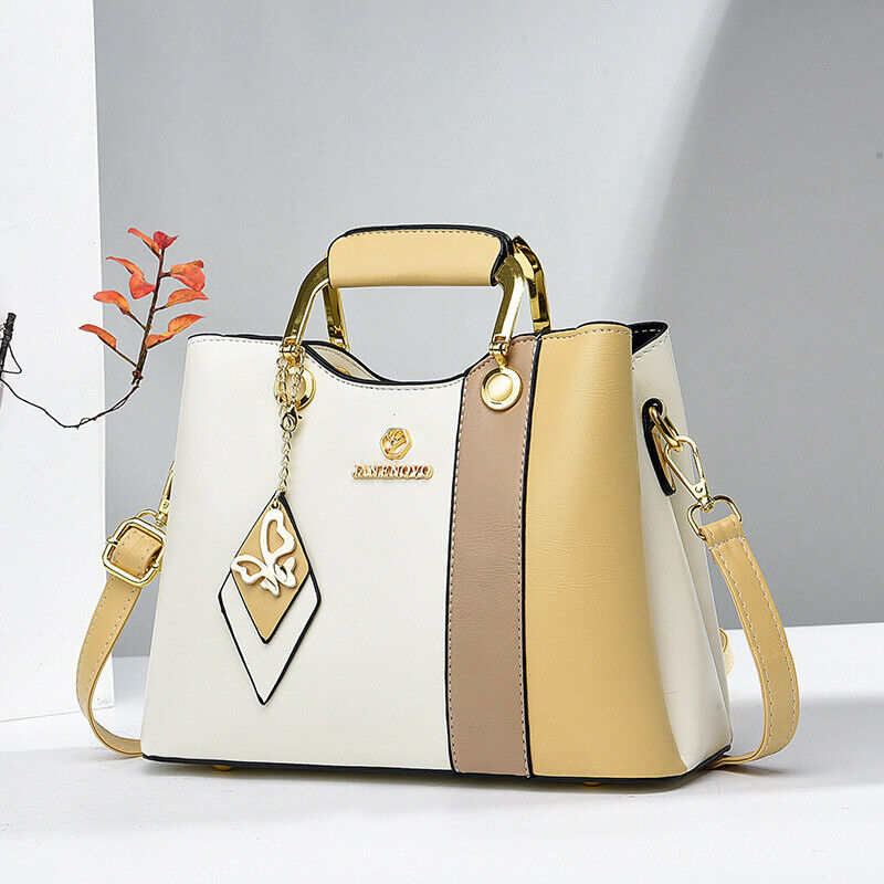 Women Lady Crossbody PU Leather Messenger Bag Shoulder Handbag Purse Tote Bag