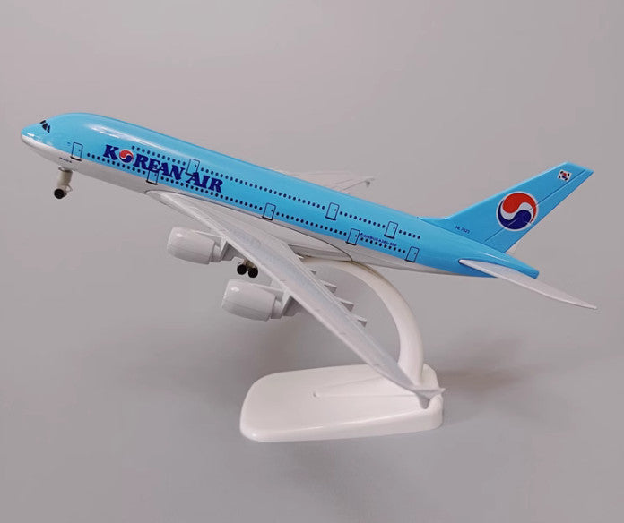 20CM KOREAN AIR AIRBUS A380-800 HL7621 Passenger Aircraft Diecast Airplane Model