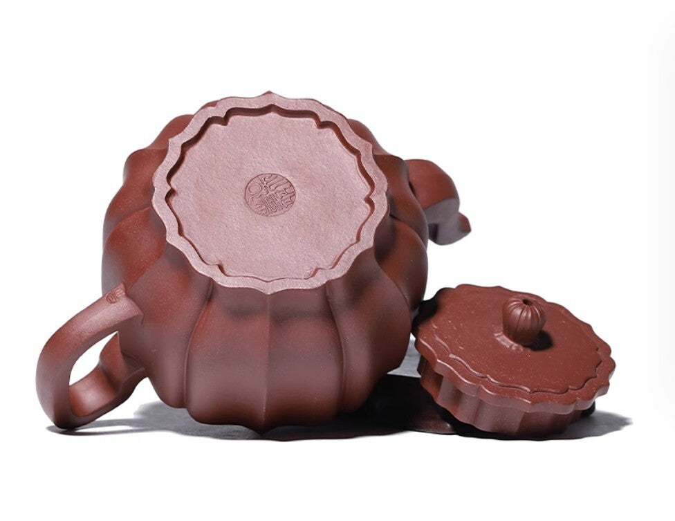300cc chinese Yixing Handmade Zisha teapot qingshuini LingHua Gongfu Hu Tea Pot