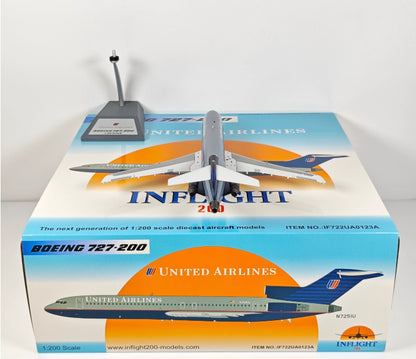 1:200 InFlight United Airlines B727-200 N7251U Airplane Diecast Plane Model