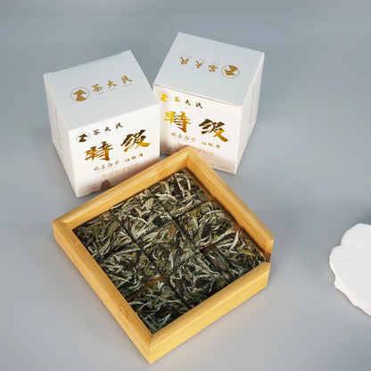 Authentic Fuding White Tea Mingqiantou Premium White Peony Small Square Tea