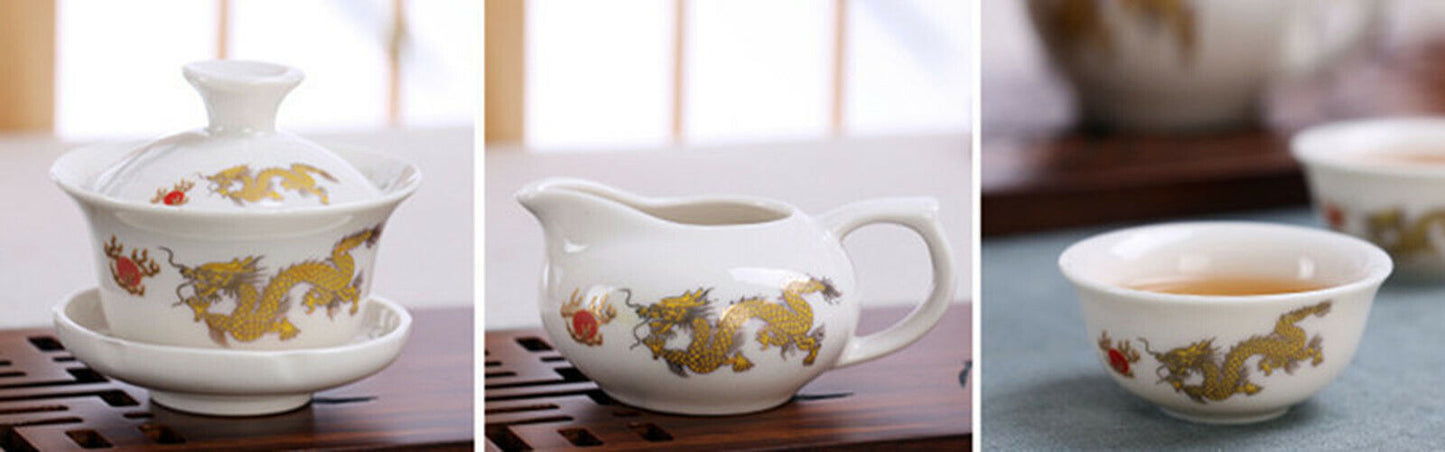 Teapot Teacup Tea Set Elegant Gaiwan Teapot Kettle Porcelana Chinese Kung Fu Set