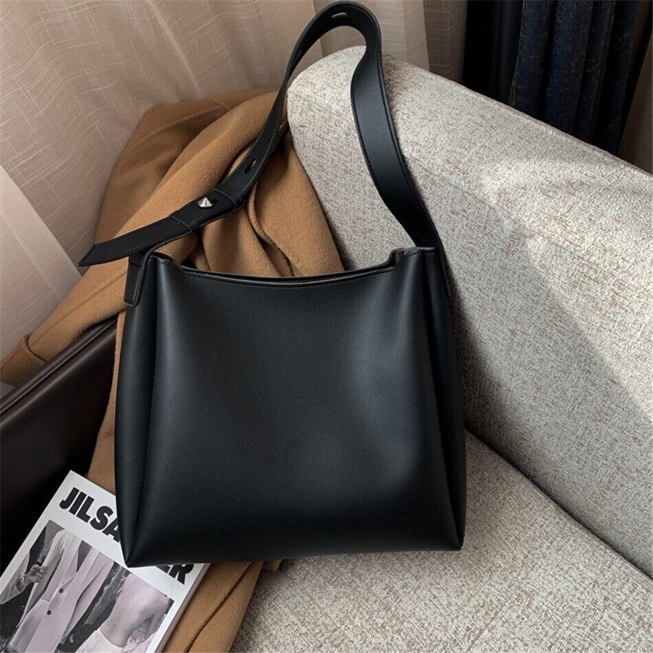 2 Sets Totes Bag PU Leather Shoulder Bags Women Female Travel Bag Lady Bag