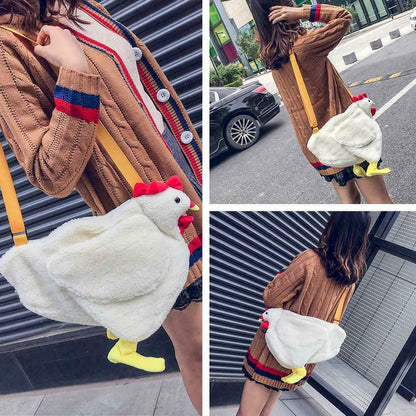 NEW Fashion Women Crossbody Bag Cartoon Chicken Pattern Casual Shoulder Bags US