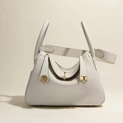 Pillow Handbags Tote Bag Women Golden Lock Soft Cow Genuine Shoulder Crossbody