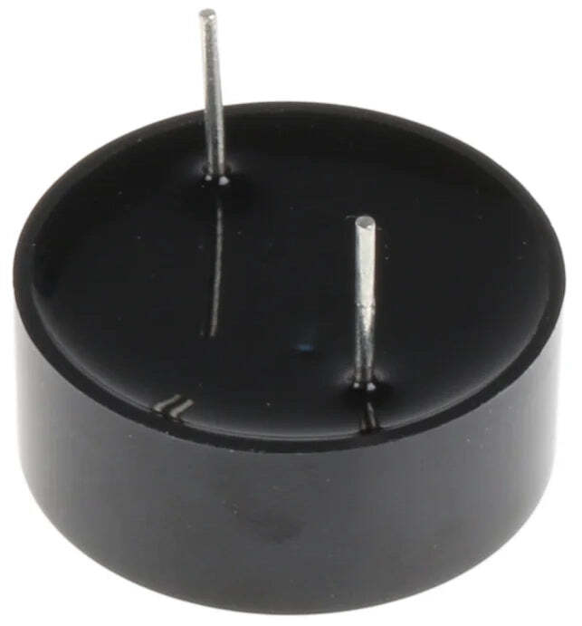 12VDC, 85dB 4000Hz Piezo Buzzer, Sealed, 0.54" x 0.29" Size