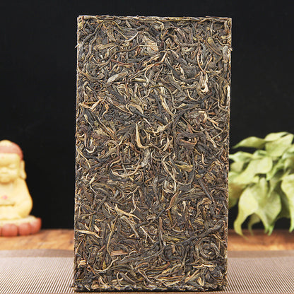 1000g Peacock Raw Puerh Green Tea Top Kong Que Qing Zhuan Shen Puer Tea Brick