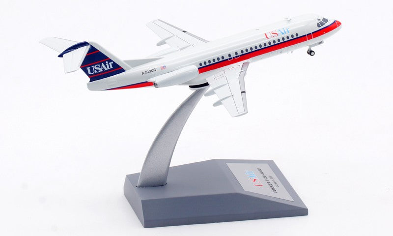 1:200 InFlight USAir Fokker F-28-4000 N493US Airplane Diecast Aircraft Model
