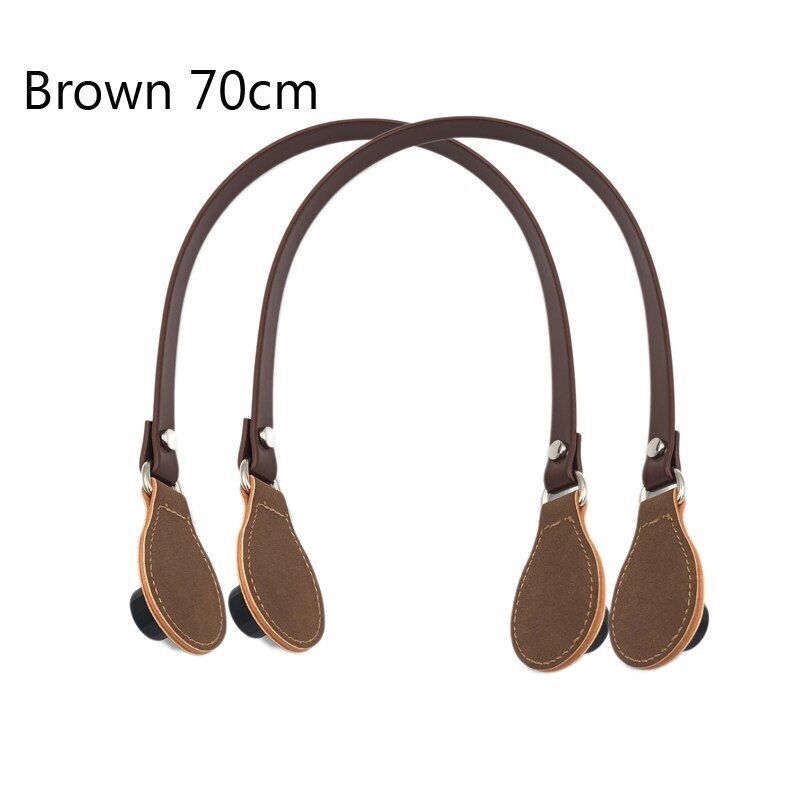 Flat Handles Faux Leather Handle Removable Flowers Canvas Handbags Accessories