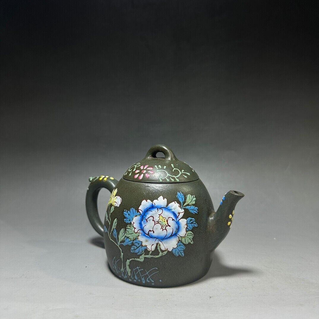 Chinese Yixing Zisha Clay Handmade Exquisite Teapot （秦权 底款：金鼎商标）