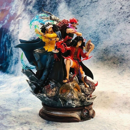 Anime One Piece Luffy Law Eustass PVC Action Figure Model Statue Collectible Toy