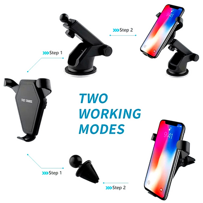 Cargador De Auto Coche Carro Rapido Inalambrico Tecnologia 3 en 1 Universal US*