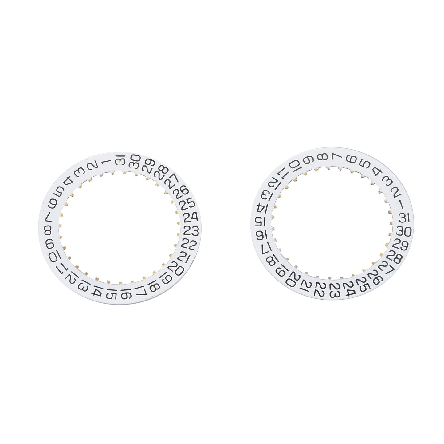 2Pcs Date IndicatorDisc Wheel Plate 2557 H3 For ETA 2804-2 2824-2 2892A2 F