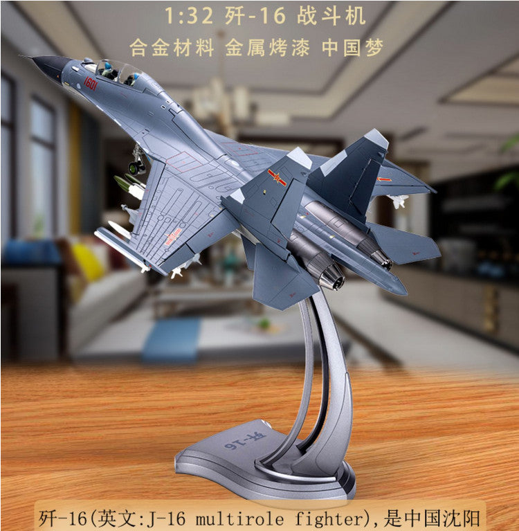 1:32 72CM J-16 Multirole Fighter Airplane Diecast Military Plane Aircraft Model