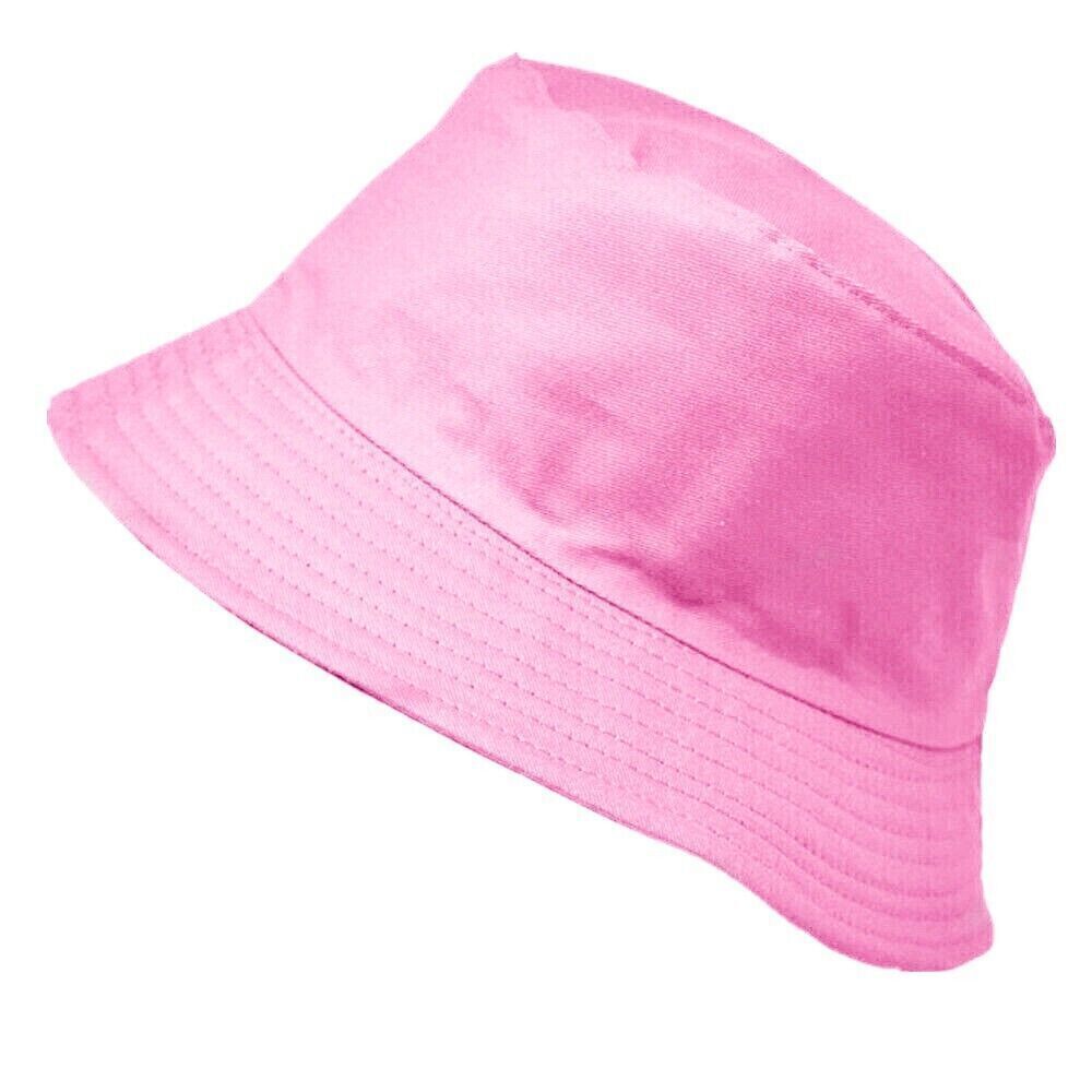 Unisex 100% Cotton Bucket Hat Boonie Hunting Fishing Outdoor Reversible Cap