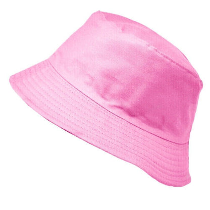 Unisex 100% Cotton Bucket Hat Boonie Hunting Fishing Outdoor Reversible Cap